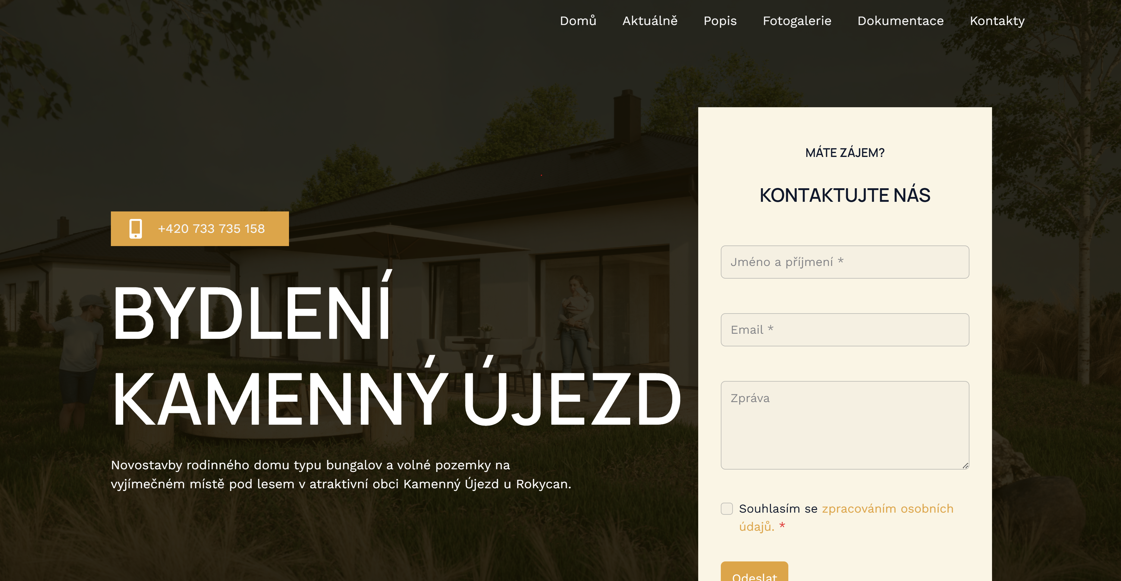 Bydlení Kamenný Újezd náhled